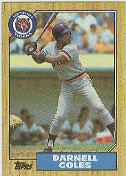 1987 Topps Baseball Cards      411     Darnell Coles